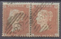 1854 Penny Red Pair